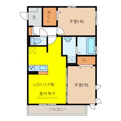 Salt Valley CourtⅡの物件間取画像